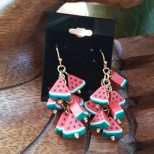 Cute watermelon earrings